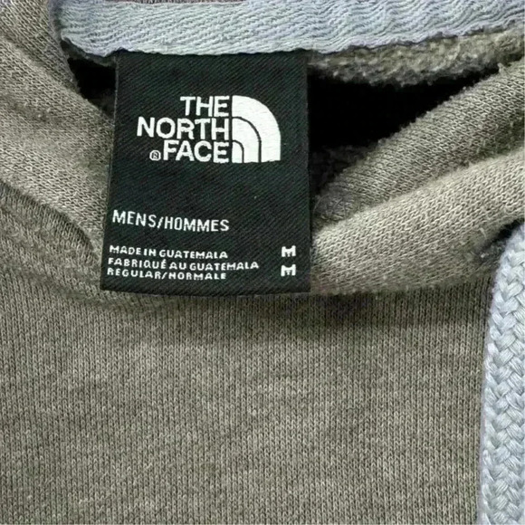 The North Face Men's Half Down Hoodie White Gray Sweatshirt Sz M Outdoor Jacket - Picture 5 of 5